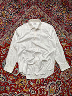 TM LEWIN Luxury Slim Fit White Twill BUTTON DOWN SHIRT - XL
