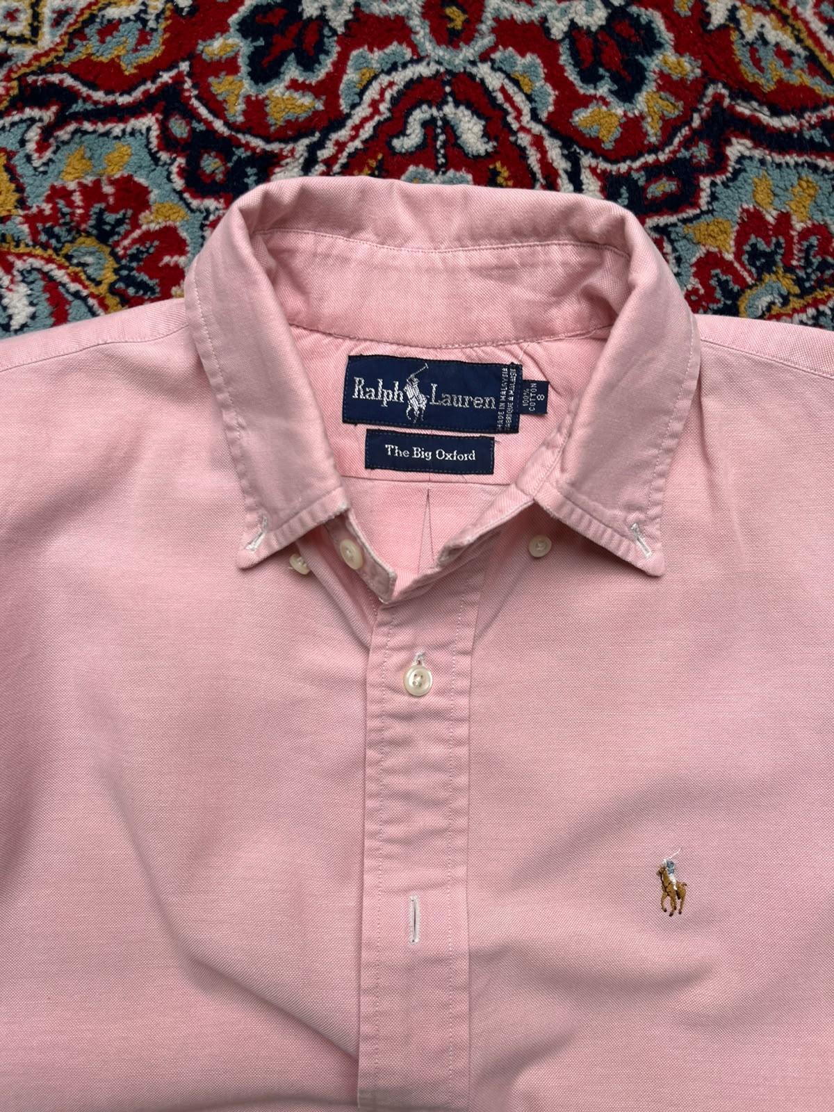 Ralph Lauren The Big Oxford Pink Cotton Button Down Shirt - M