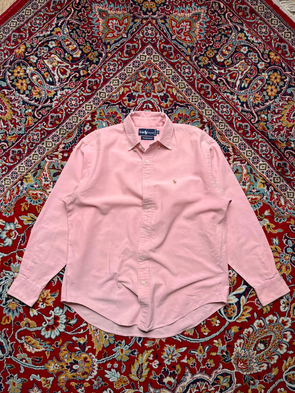 Ralph Lauren The Big Oxford Pink Cotton Button Down Shirt - M