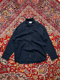GAZMAN Pure Linen Navy Blue Button Down Shirt - XL