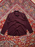 Taylor & Wright Regular Fit Burgundy Button Down Shirt - XL