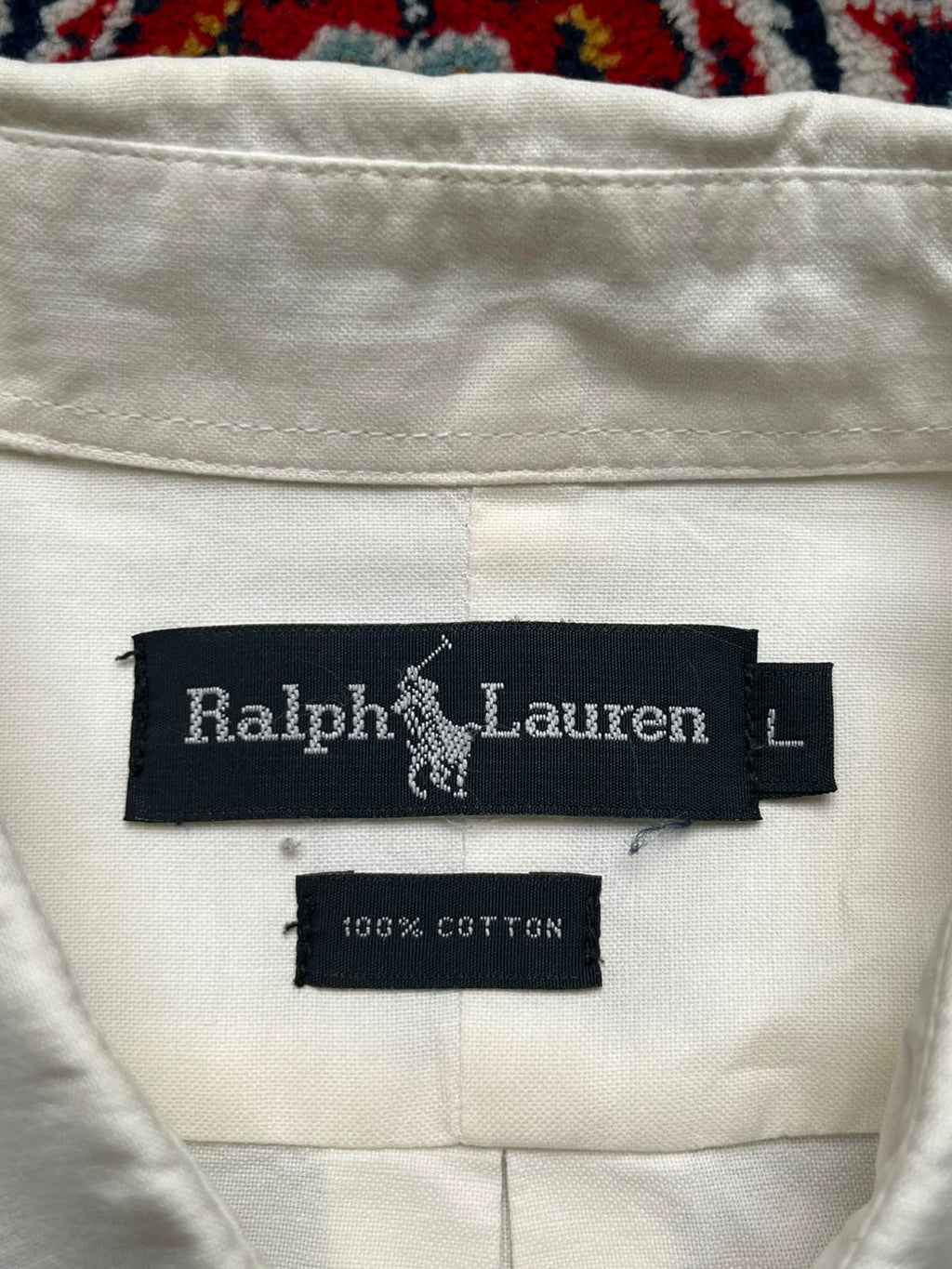 Ralph Lauren White Cotton Button Down Shirt - M