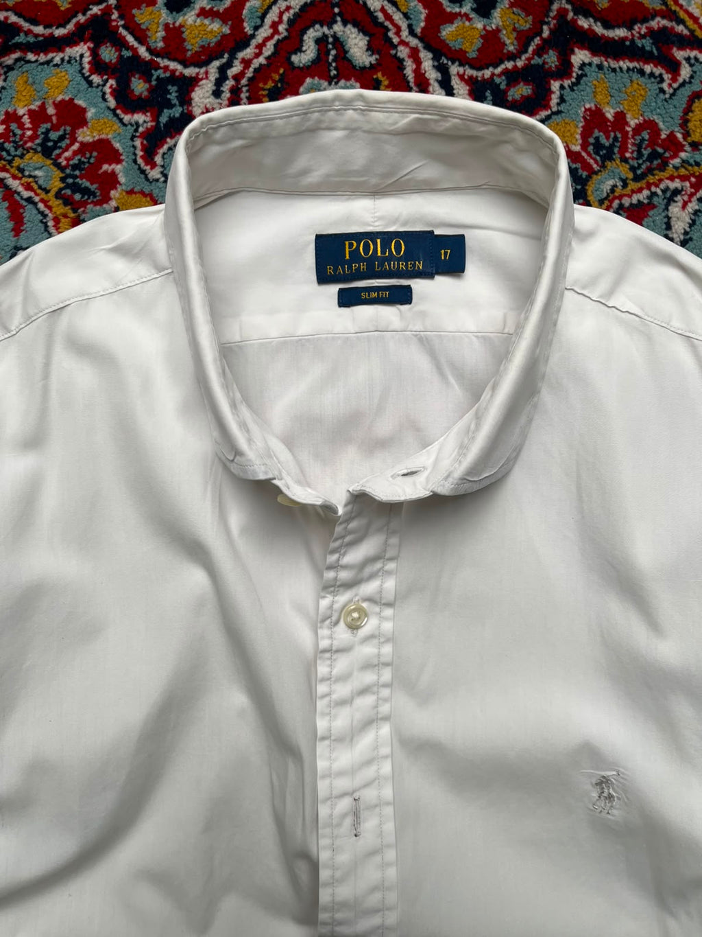 Polo Ralph Lauren White Slim Fit Cotton button down shirt - XL