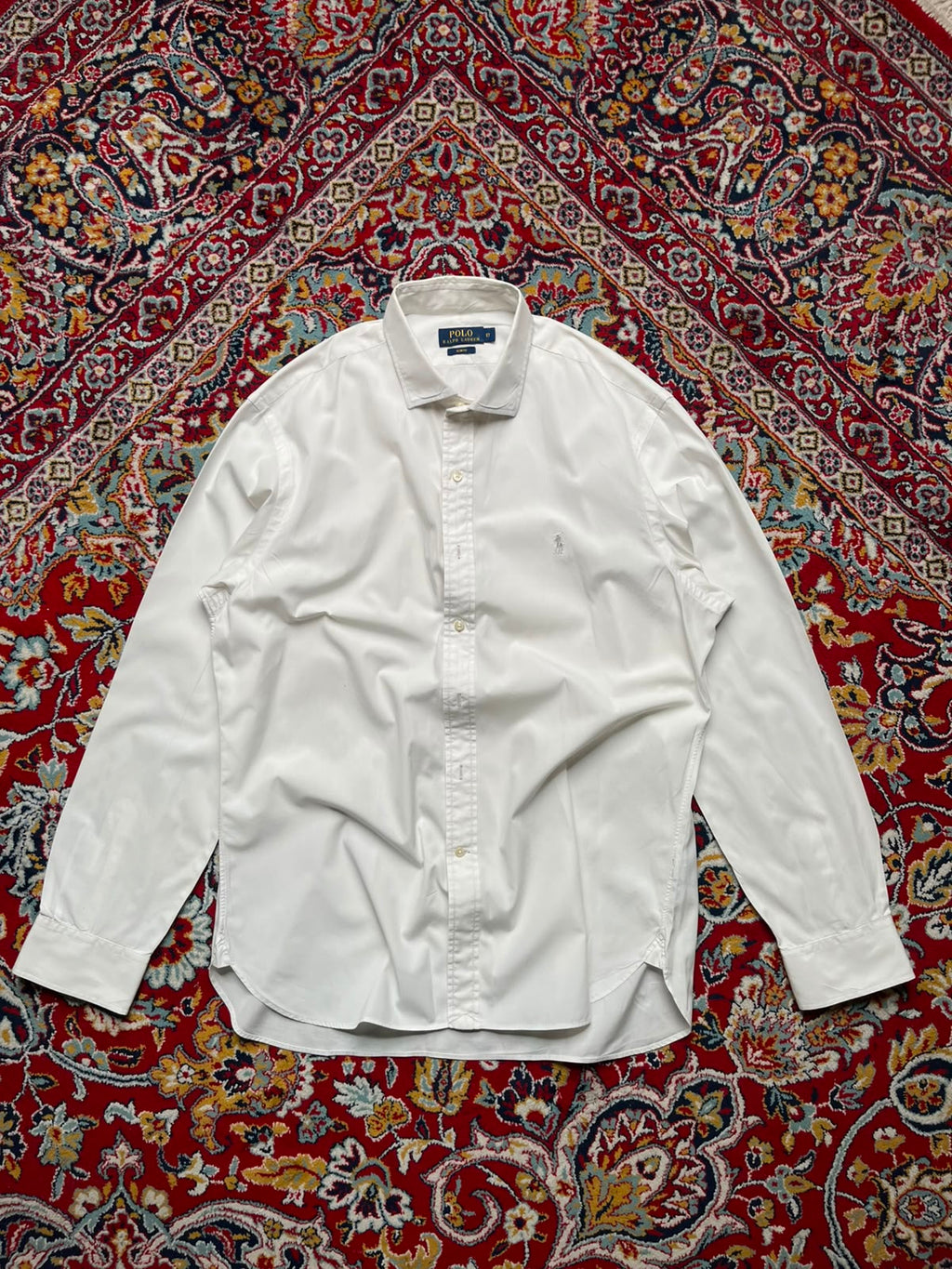 Polo Ralph Lauren White Slim Fit Cotton button down shirt - XL