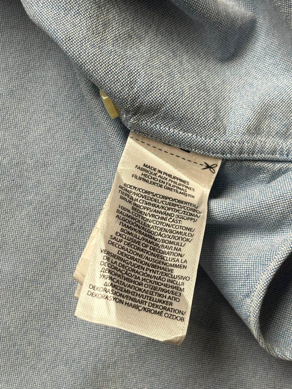 Polo Ralph Lauren Slim Fit Light Blue Oxford Button Down Shirt - XL
