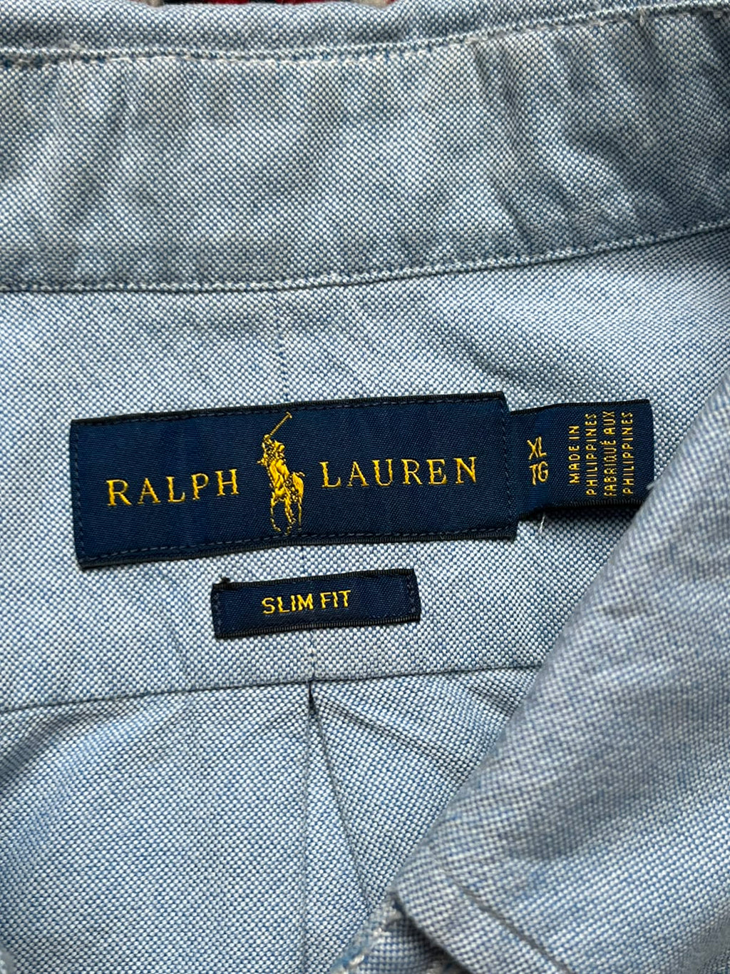 Polo Ralph Lauren Slim Fit Light Blue Oxford Button Down Shirt - XL