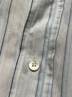 Vintage Versace Sport Vertical Striped Button Down Shirt - L