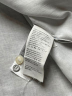 Calvin Klein Jeans White Slim Fit Cotton Linen Blend Button Down Shirt - XL