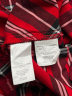 Jones Wear Studio Red Plaid Tartan Check Cotton Button Down Shirt - L