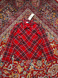 Jones Wear Studio Red Plaid Tartan Check Cotton Button Down Shirt - L