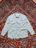 CREATION M Multi Color Striped Cotton BUTTON DOWN SHIRT - XL