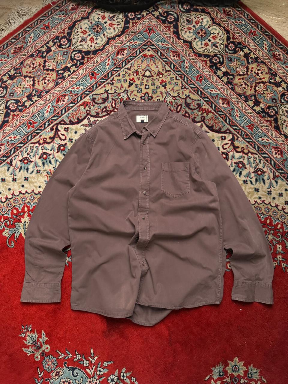 George CHOCOLATE BROWN Casual BUTTON DOWN SHIRT - L