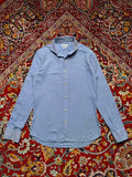 LIBERO MILANO SLIM FIT JACQUARD TEXTURED BUTTON DOWN SHIRT - M