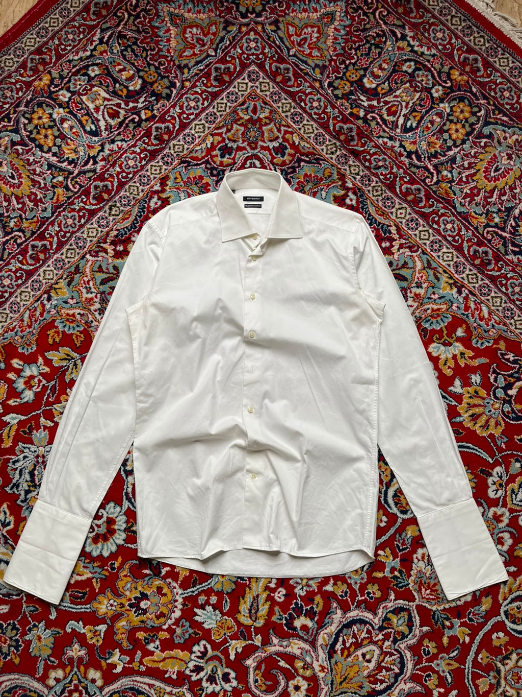 Suitsupply Tessitura Monti Egyptian French Cuff Button Down Shirt - L