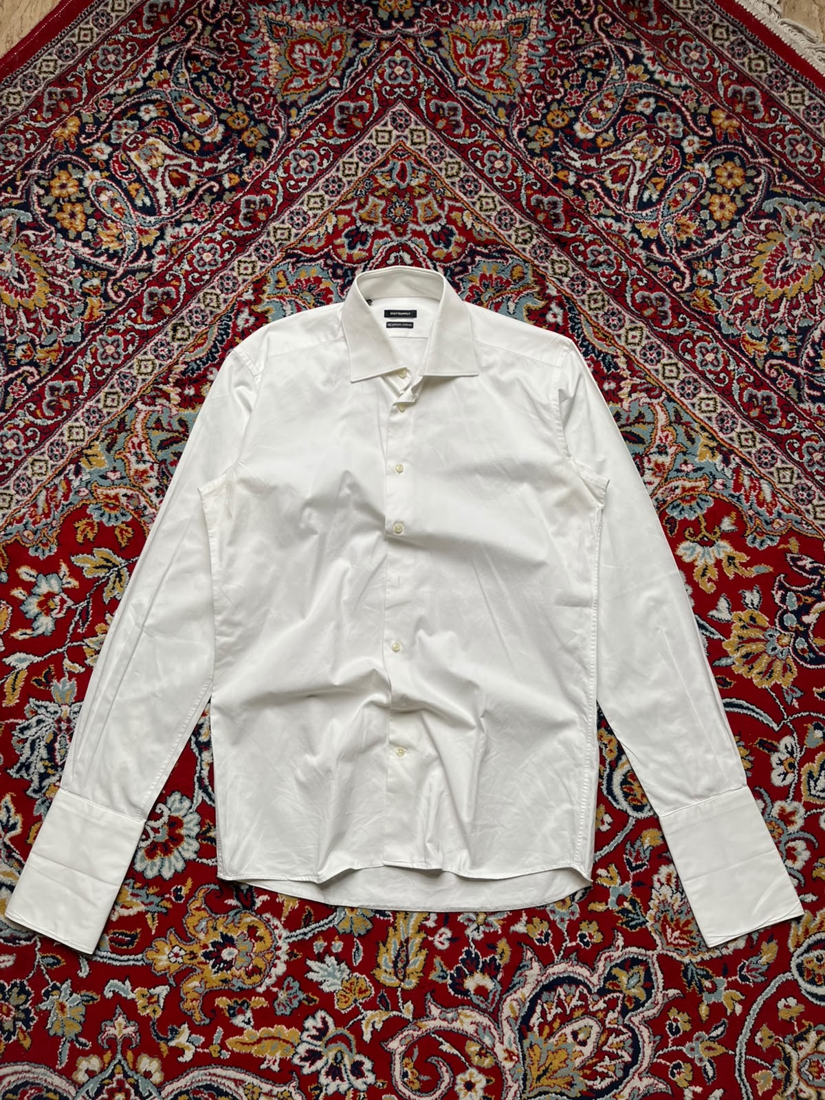 Suitsupply Tessitura Monti Egyptian French Cuff Button Down Shirt - L