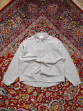 TOFFEE GREY CROPPED BUTTON DOWN SHIRT - M