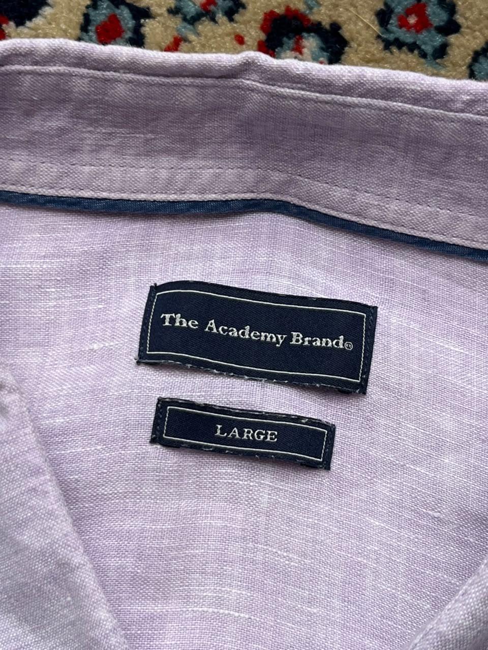 THE ACADEMY BRAND LIGHT PURPLE BUTTON DOWN SHIRT - XL
