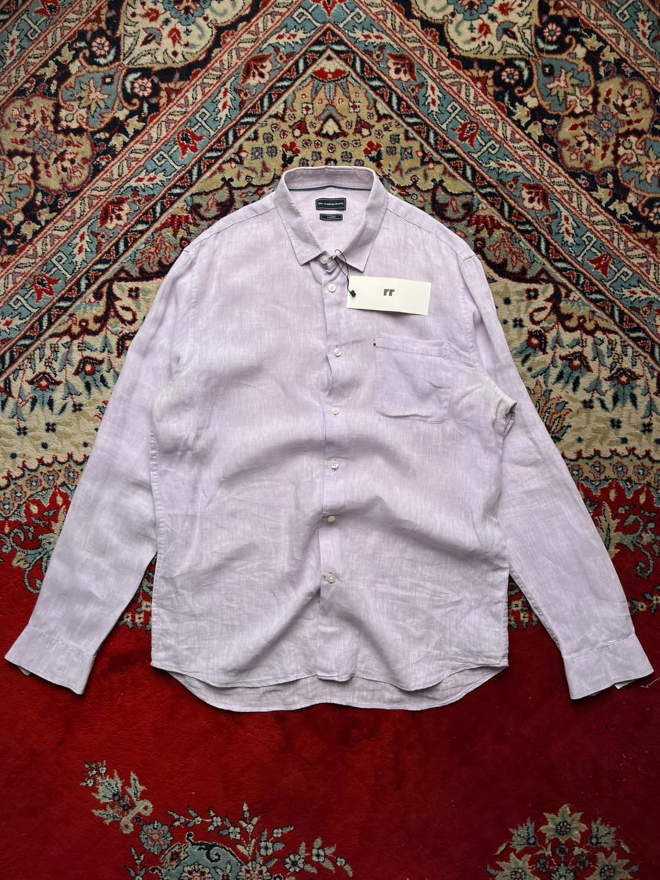 THE ACADEMY BRAND LIGHT PURPLE BUTTON DOWN SHIRT - XL