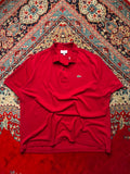 LACOSTE CLASSIC FIT RED POLO  TEE - XL
