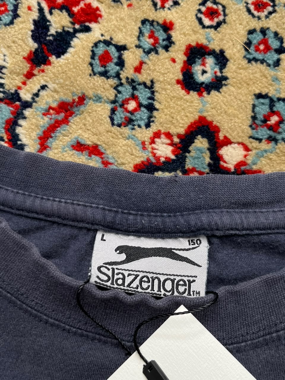 VINTAGE SLAZENGER PRINTED TEE - L
