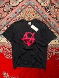 VINTAGE VETEMENTS BLACK GRAPHIC TEE - L
