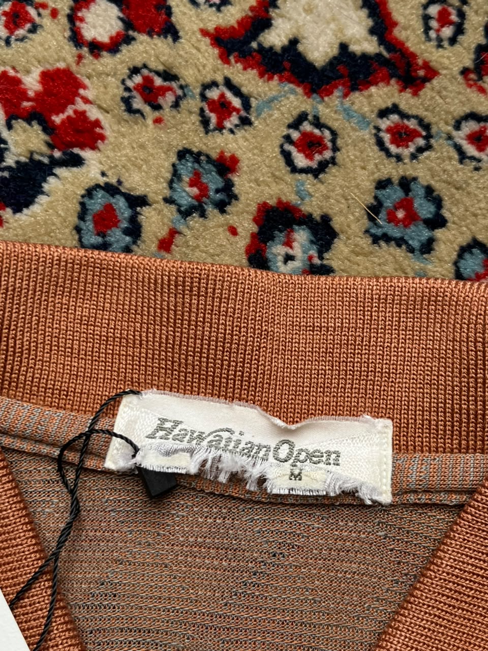 Vintage Hawaiian Open Knit Polo - M