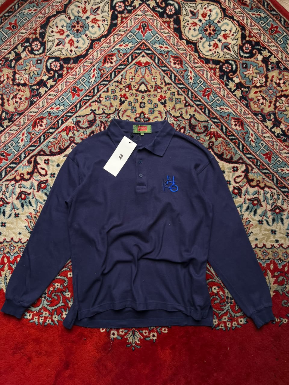 VINTAGE KENZO GOLF NAVY BLUE POLO SHIRT - S