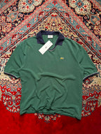 VINTAGE 1995-97 LACOSTE GREEN POLO TEE - L