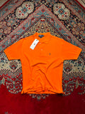 VTG POLO RALPH LAUREN ORANGE POLO TEE - M