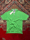 TOMMY HILFIGER GREEN POLO TEE - L
