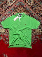 TOMMY HILFIGER GREEN POLO TEE - L
