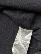 VINTAGE GIORDANO BLACK KINTTED POLO TEE - Xl
