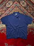 LACOSTE BLUE COTTON BOXY FIT POLO TEE - XXL