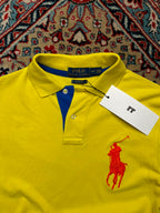 POLO RALPH LAUREN YELLOW CUSTOM FIT POLO TEE - S