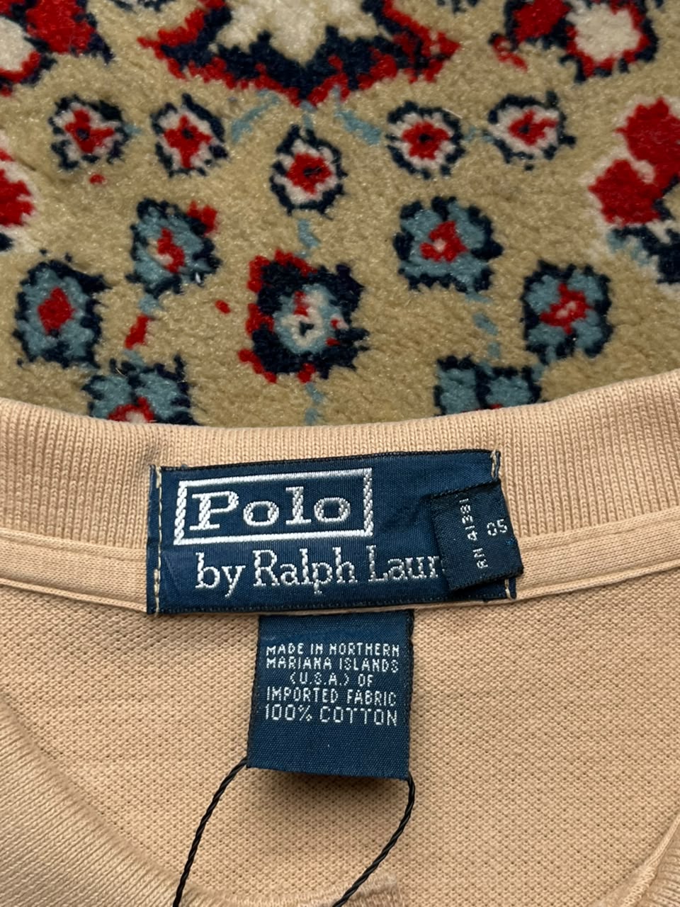 POLO BY RALPH LAUREN KHAKI COTTON TEE - XXL