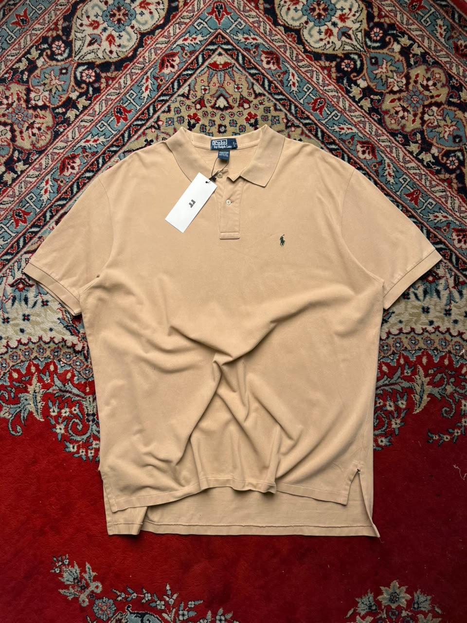 POLO BY RALPH LAUREN KHAKI COTTON TEE - XXL