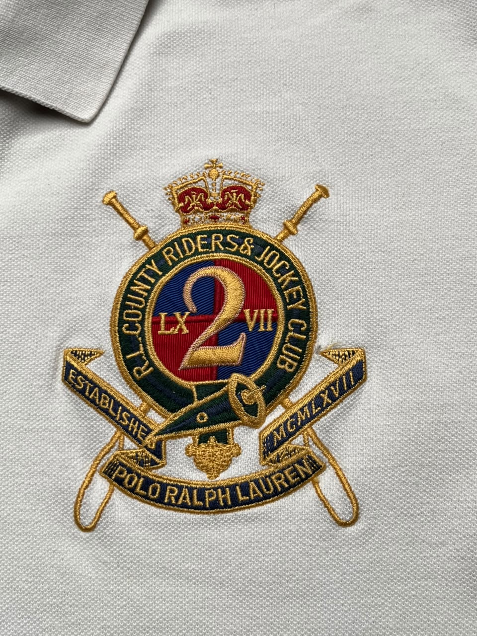 VINTAGE POLO BY RALPH LAUREN WHITE COTTON TEE - S