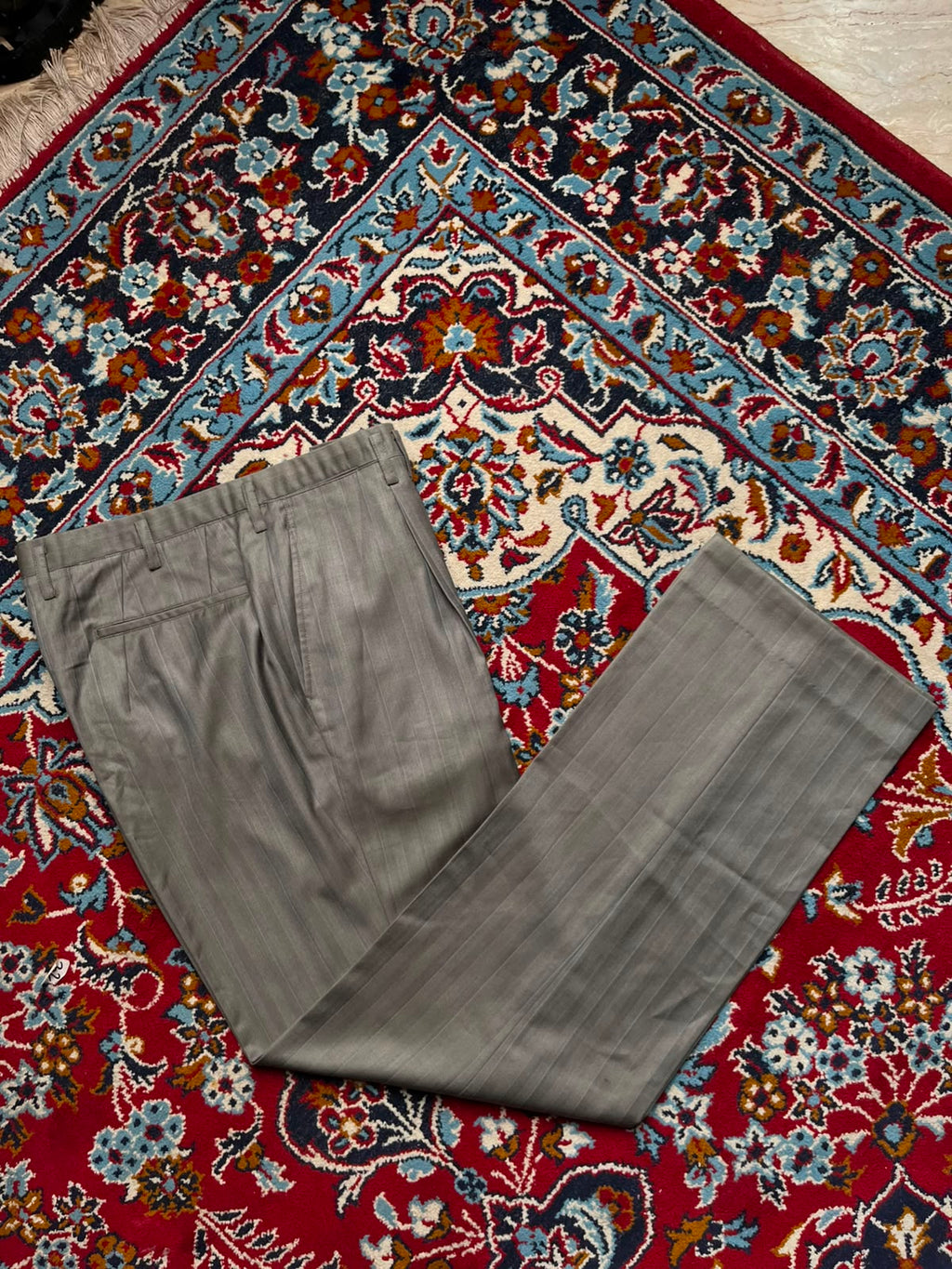 VINTAGE Pleated Pinstripe Dress PANTS - 32