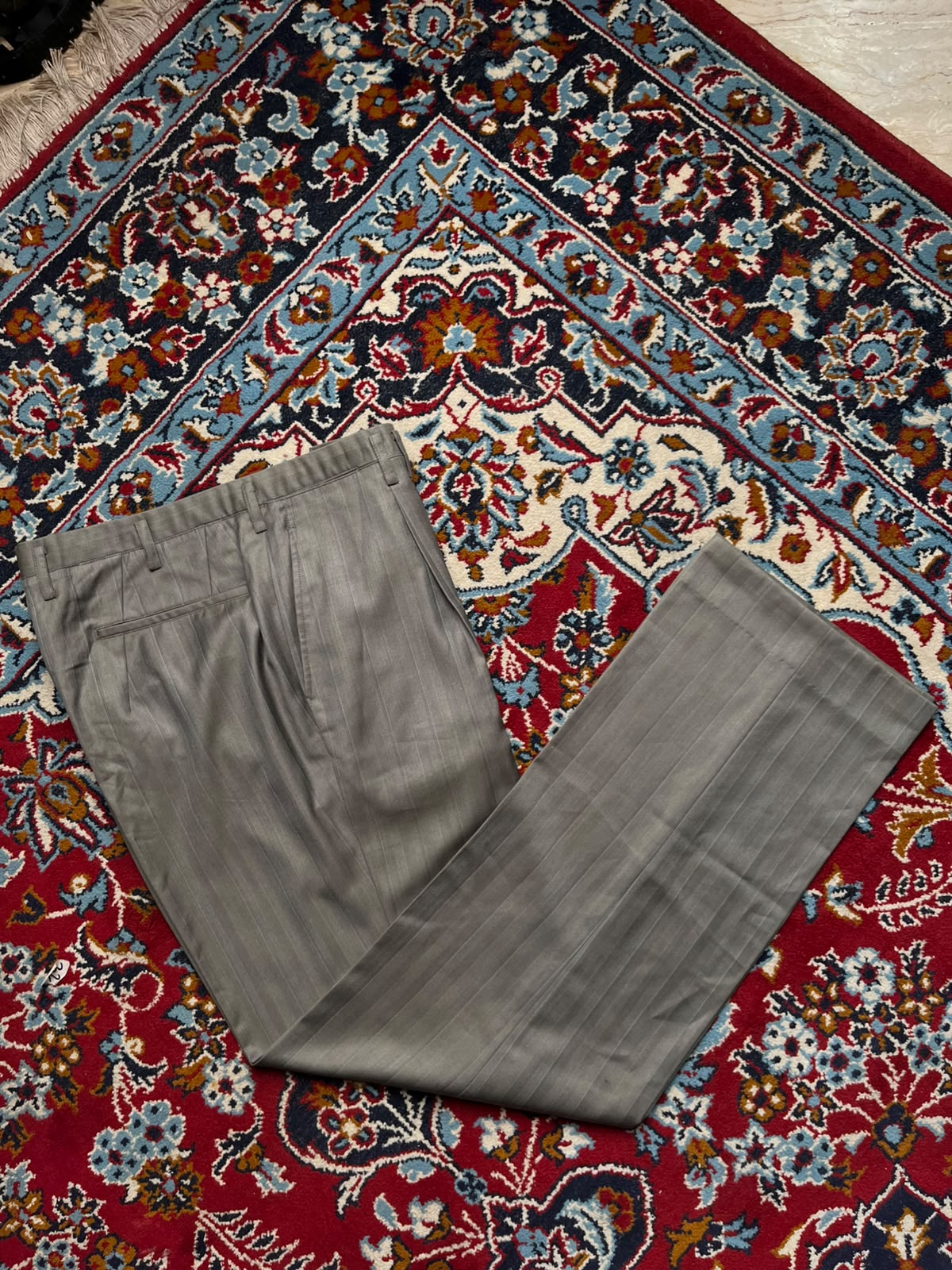 VINTAGE Pleated Pinstripe Dress PANTS - 32