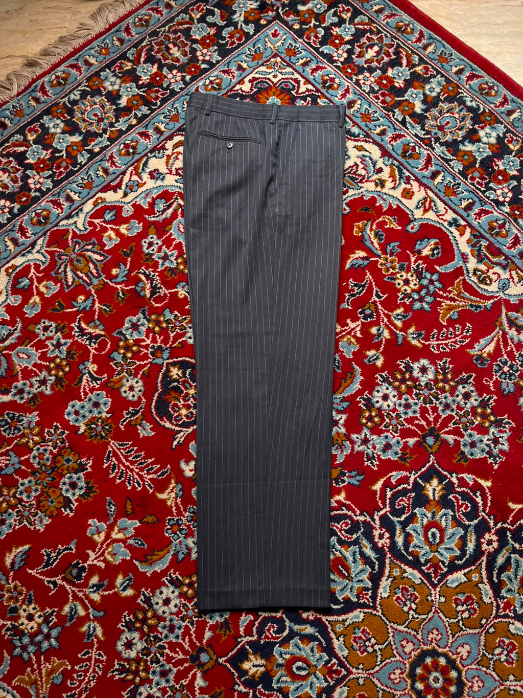 Protocol Flat Front Pinstripe Dress Pants - 32