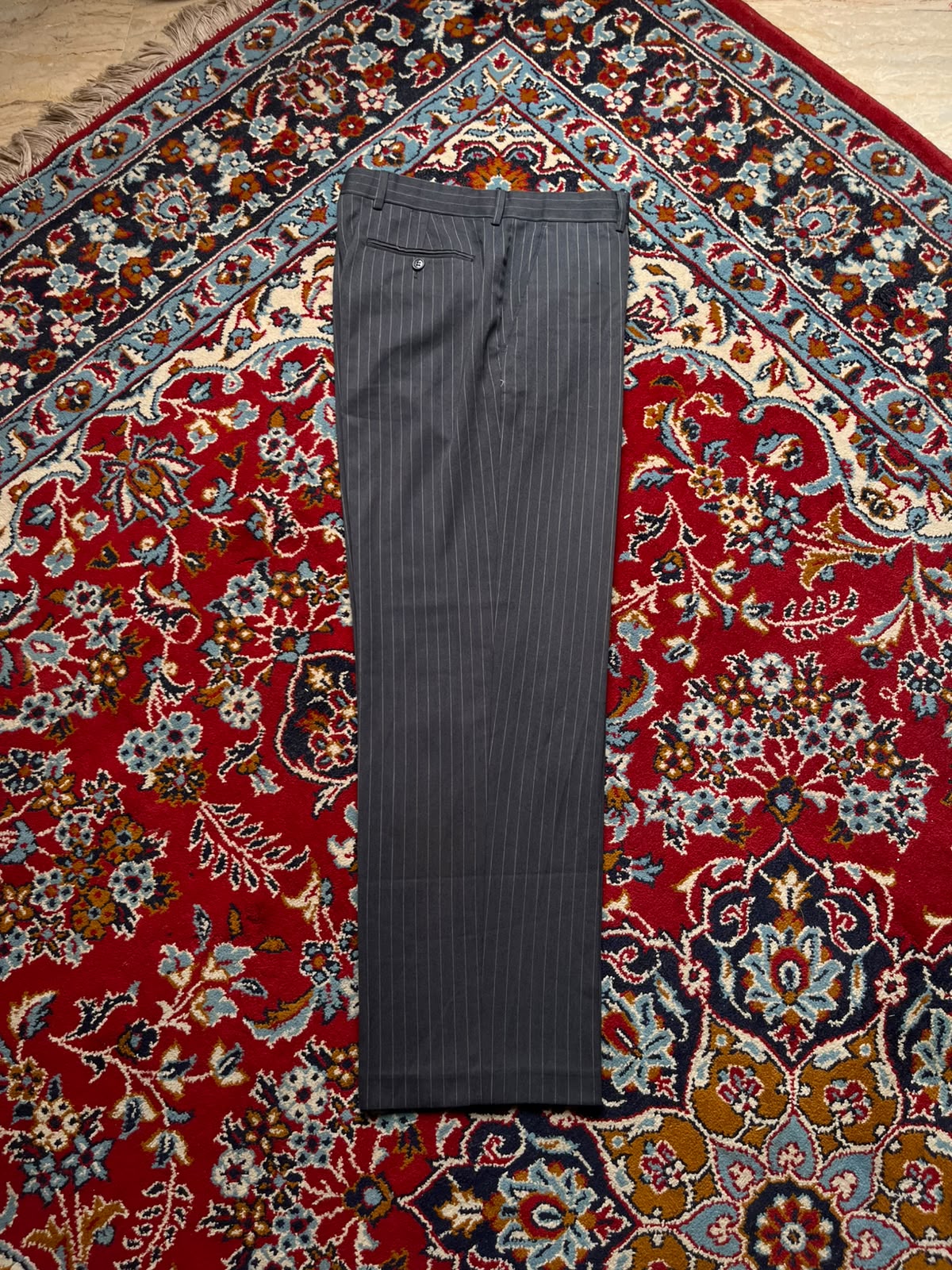 Protocol Flat Front Pinstripe Dress Pants - 32