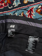 H&M Navy Pinstripe Flat Front Dress PANTS - 38