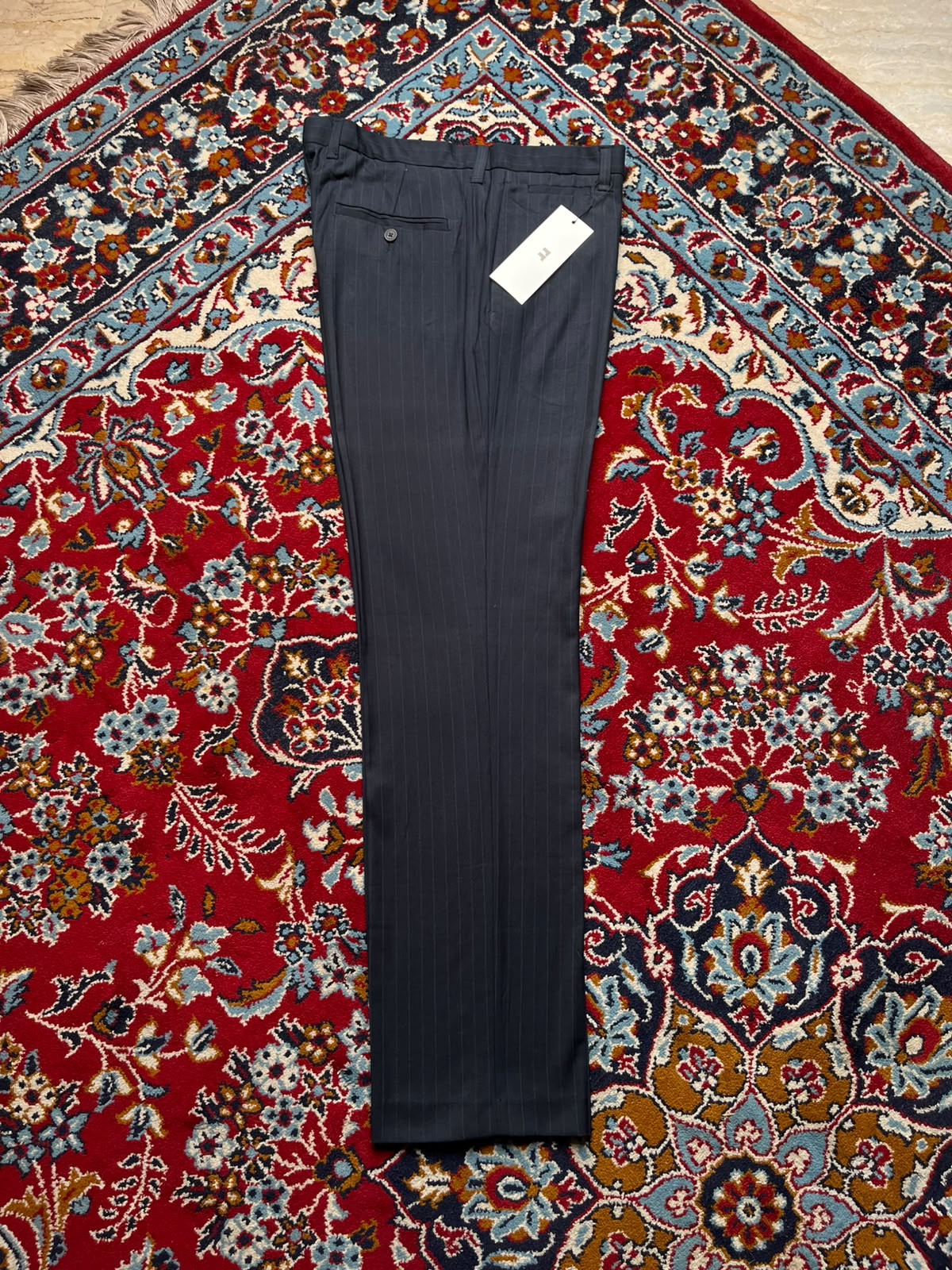 H&M Navy Pinstripe Flat Front Dress PANTS - 38