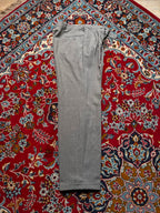 Vintage Light Gray Pleated Cuffed Dress Pants - 30