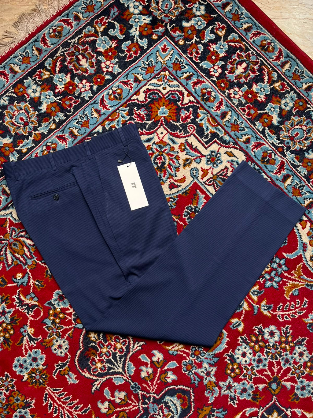 US Polo Assn Mens Navy Blue Pinstripe Dress Pants - 36