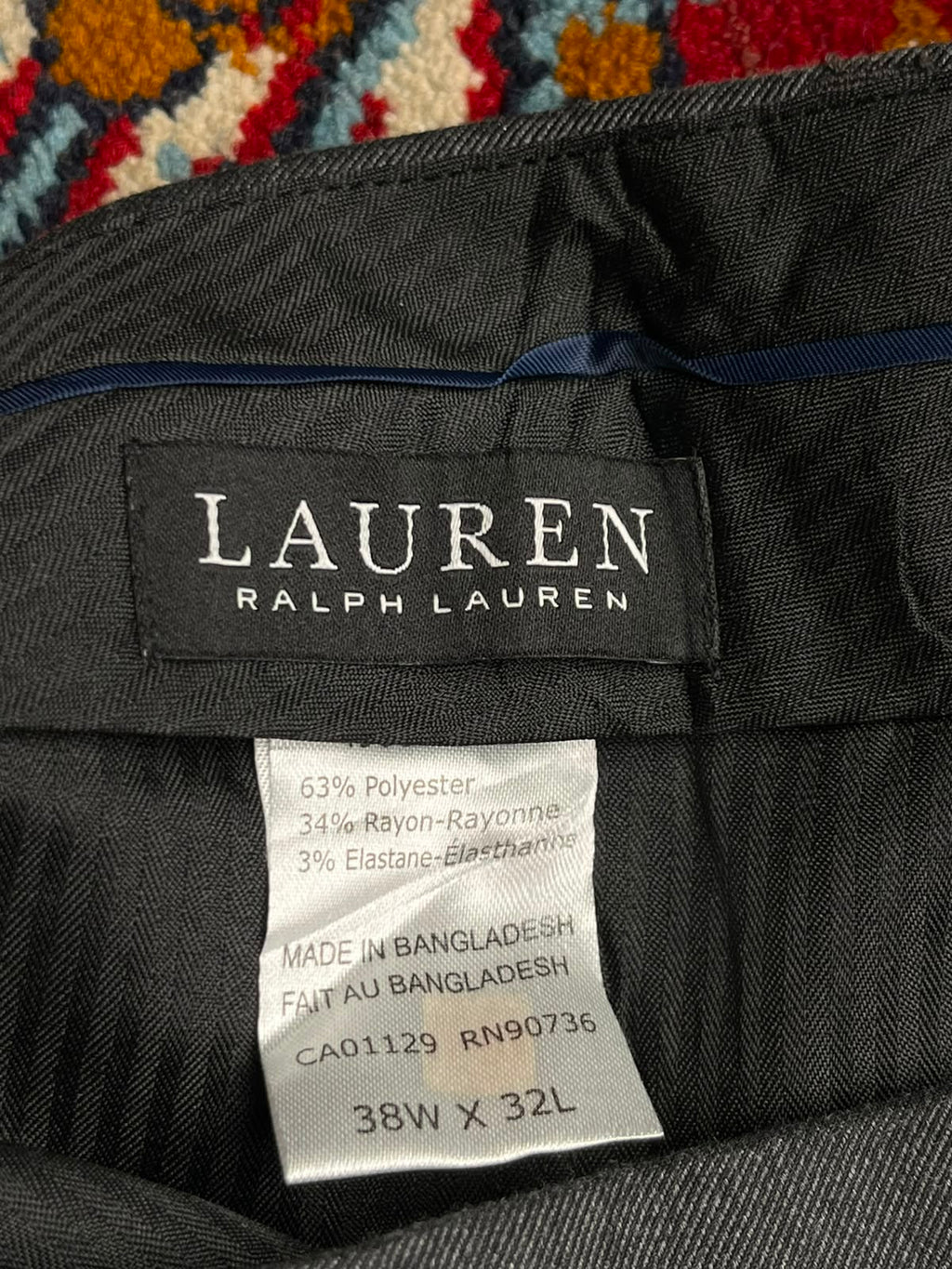 Ralph Lauren Mens Gray Dress Pants - 38