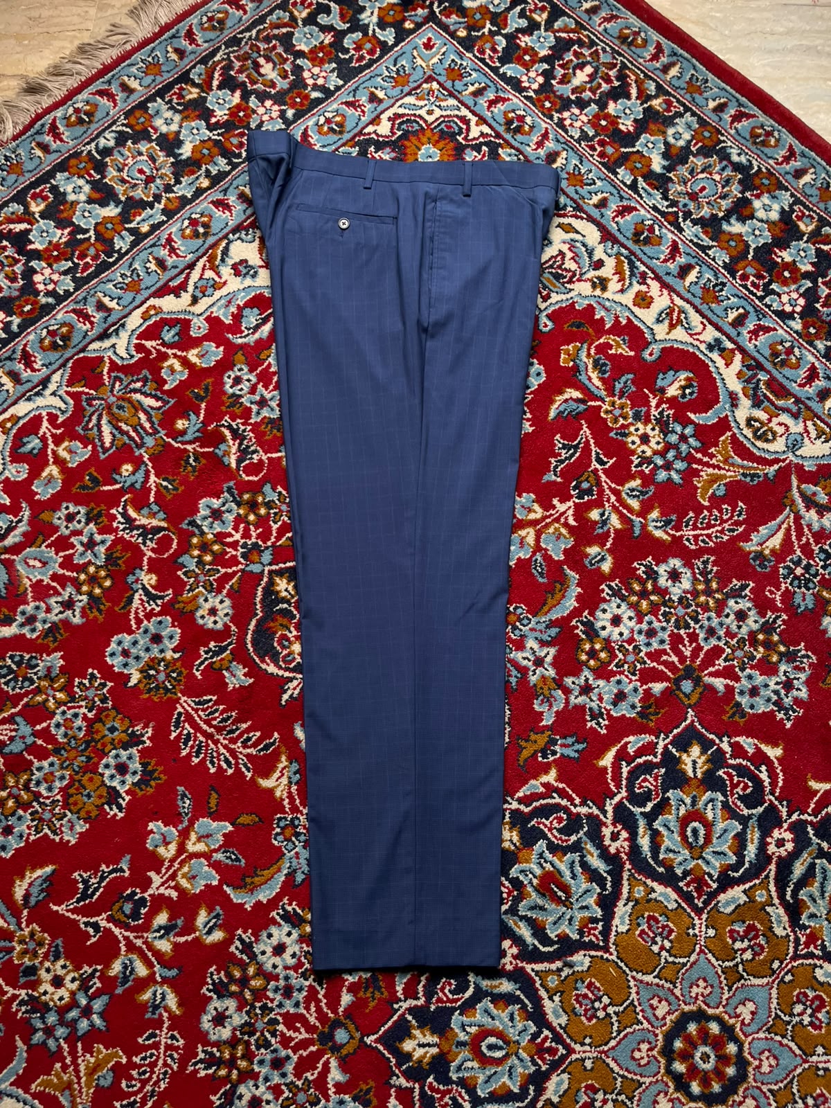 Ralph Lauren Blue Plaid Dress Pants - 40