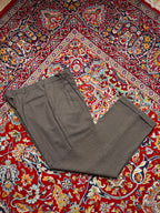 Vintage Mens Houndstooth Pleated Cuffed Dress Pants - 38