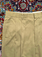Vintage Laurel Club Green Men's KHAKI Pleated Dress Pants - 30