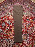 Vintage Japanese Brown Pleated Dress Pants - 30